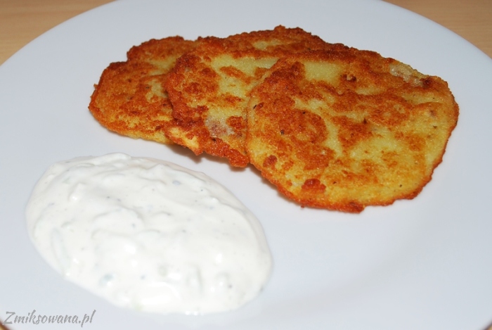 placki ziemniaczane z sosem tzatziki
