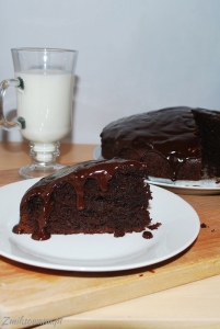 ciasto mocno czekoladowe z polewą
