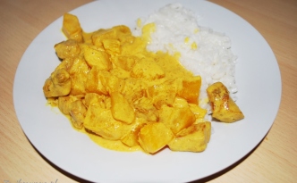 curry z dyni i kurczaka